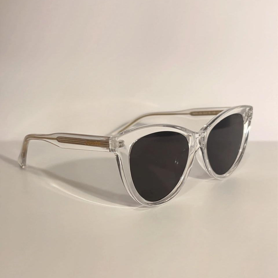 Estilo Premium Feminino com Armação Cristal Translúcida